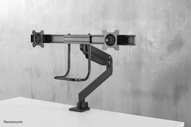 Neomounts NM-D775DXBLACK Monitor arm 10-32" - gas spring - Topfix - 180°-stop view 13