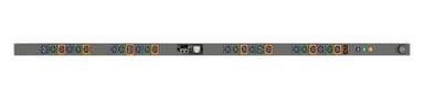Vertiv Geist MGR5MGB0-24PK33-2PS56B2A10-S-A power distribution unit (PDU) 24 AC outlet(s) 0U Black view 1
