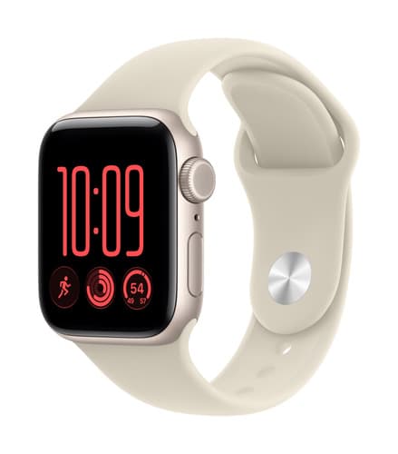 Apple Watch SE (3nd generation) SE 3 GPS + Cellular 40mm Starlight Aluminium Case with Sand Sport Band - S/M
