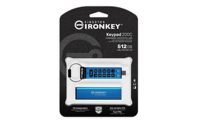 Kingston Technology IronKey 512GB USB-C Keypad 200C, FIPS 140-3 Lvl 3 AES-256 view 4