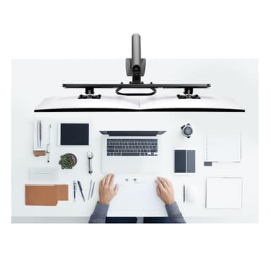 StarTech.com Desk Mount Dual Monitor Arm with Crossbar, Up To 27" Displays, VESA 75x75/100x100, Max 33lb/15kg, C-Clamp, Fully Articulating, Mechanical Spring, TAA view 11