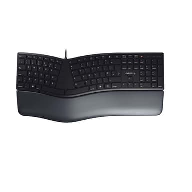 CHERRY KC 4500 ERGO Corded Ergonomic Keyboard, Black, USB (QWERTY - UK) view 2