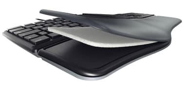 CHERRY KC 4500 ERGO Corded Ergonomic Keyboard, Black, USB (QWERTY - UK) view 4