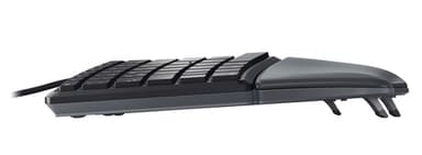 CHERRY KC 4500 ERGO Corded Ergonomic Keyboard, Black, USB (QWERTY - UK) view 7