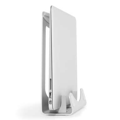 StarTech.com Laptop Stand - 2-in-1 Laptop Riser Stand or Vertical Stand - Ideal for Ultrabooks & MacBook Pro/Air - Ergonomic Angled Notebook Holder for Office Desk - Silver, Aluminum view 2