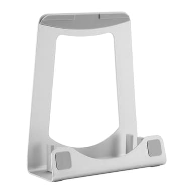 StarTech.com Laptop Stand - 2-in-1 Laptop Riser Stand or Vertical Stand - Ideal for Ultrabooks & MacBook Pro/Air - Ergonomic Angled Notebook Holder for Office Desk - Silver, Aluminum view 1