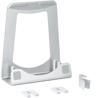 StarTech.com Laptop Stand - 2-in-1 Laptop Riser Stand or Vertical Stand - Ideal for Ultrabooks & MacBook Pro/Air - Ergonomic Angled Notebook Holder for Office Desk - Silver, Aluminum view 7