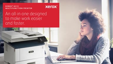 Xerox B315 A4 40ppm Wireless Duplex Copy/Print/Scan/Fax PS3 PCL5e/6 2 Trays 350 Sheets UK view 12