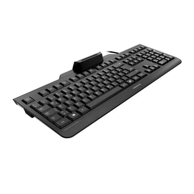 CHERRY SECURE BOARD 1.0 keyboard Office USB QWERTY Nordic Black view 2