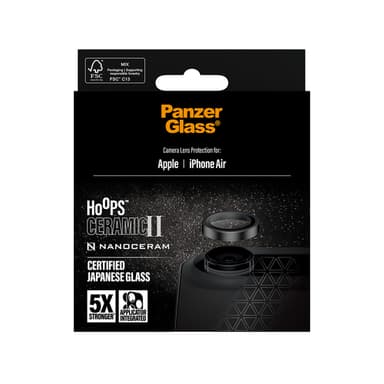 PanzerGlass ® Hoops® Ceramic II Camera Lens Protector iPhone Air Clear screen protector Apple 1 pc(s) view 3