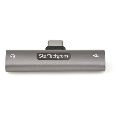 StarTech.com USB C Audio & Charge Adapter - USB-C Audio Adapter w/ 3.5mm TRRS Headphone/Headset Jack and 60W USB Type-C Power Delivery Pass-through Charger - For USB-C Phone/Tablet/Laptop view 2