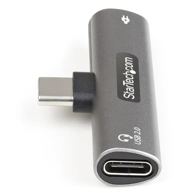 StarTech.com USB C Audio & Charge Adapter - USB-C Audio Adapter w/ USB-C Audio Headphone/Headset Port and 60W USB Type-C Power Delivery Pass-through Charger - For USB-C Phone/Tablet/Laptop view 6