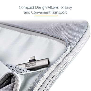 StarTech.com USB C Audio & Charge Adapter - USB-C Audio Adapter w/ USB-C Audio Headphone/Headset Port and 60W USB Type-C Power Delivery Pass-through Charger - For USB-C Phone/Tablet/Laptop view 9