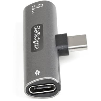 StarTech.com USB C Audio & Charge Adapter - USB-C Audio Adapter w/ USB-C Audio Headphone/Headset Port and 60W USB Type-C Power Delivery Pass-through Charger - For USB-C Phone/Tablet/Laptop view 5