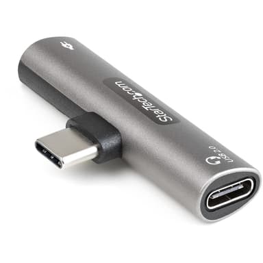 StarTech.com USB C Audio & Charge Adapter - USB-C Audio Adapter w/ USB-C Audio Headphone/Headset Port and 60W USB Type-C Power Delivery Pass-through Charger - For USB-C Phone/Tablet/Laptop view 4