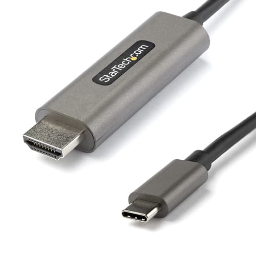 StarTech.com 3.3ft (1m) USB C to HDMI Cable 4K 60Hz w/ HDR10 - Ultra HD USB Type-C to 4K HDMI 2.0b Video Adapter Cable - USB-C to HDMI HDR Monitor/Display Converter - DP 1.4 Alt Mode HBR3