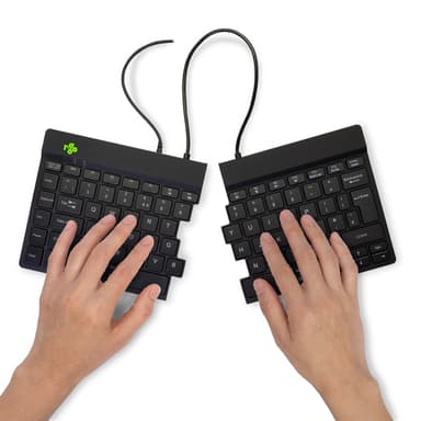 R-Go Tools Ergonomic keyboard R-Go Split Break v2 with break software, ergonomic split keyboard, QWERTY (UK), Wired, black view 4