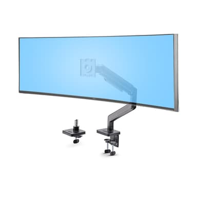 StarTech.com Monitor Desk Mount for up to 49in 32:9 Ultrawide Curved Screens, Mechanical Spring Arm, C-Clamp/Grommet, Tool-Less Adjustment, Max 44lb/20kg view 1
