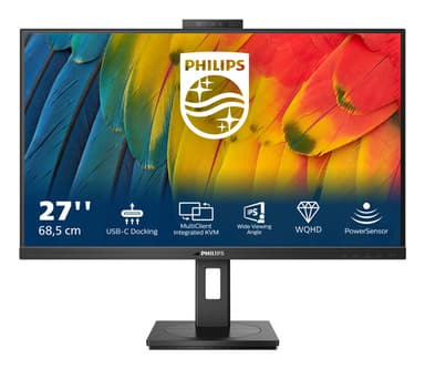 Philips 5000 series 27B1U5601H/00 computer monitor 68.6 cm (27") 2560 x 1440 pixels Quad HD LCD Black view 3
