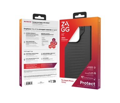 ZAGG Cases Luxe Snap PCR Apple iPhone 15 Pro Black EN/FR view 5