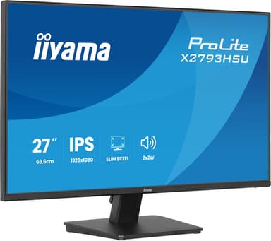 iiyama ProLite X2793HSU-B1 computer monitor 68.6 cm (27") 1920 x 1080 pixels Full HD LED Black view 4