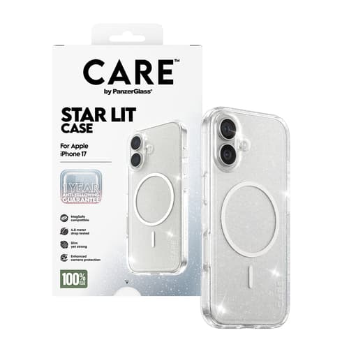 PanzerGlass CARE™ by ® Star Lit Case w. White MagSafe iPhone 17