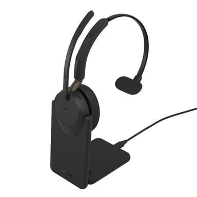 Jabra Evolve3 65 MS - USB-A with Dongle - Mono (Charging Stand) view 2