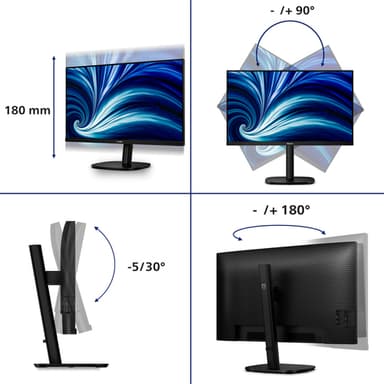 Philips 3000 series 32B2N3500/00 computer monitor 80 cm (31.5") 2560 x 1440 pixels Quad HD LCD Black view 5