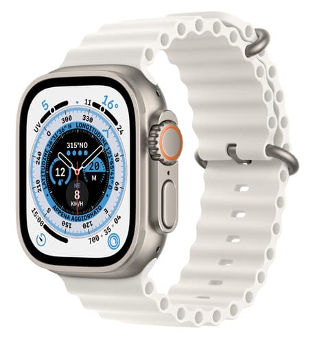 Apple Watch Ultra OLED 49 mm Digital 410 x 502 pixels Touchscreen 4G Titanium Wi-Fi GPS (satellite)