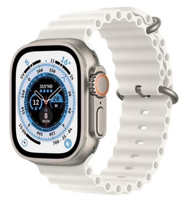 Apple Watch Ultra OLED 49 mm Digital 410 x 502 pixels Touchscreen 4G Titanium Wi-Fi GPS (satellite) view 1