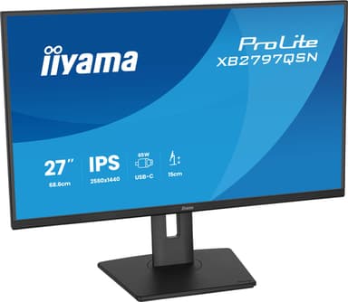 iiyama ProLite XB2797QSN-B1 computer monitor 68.6 cm (27") 2560 x 1440 pixels Quad HD LCD Black view 5