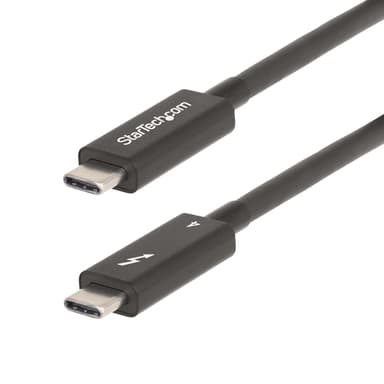 StarTech.com 6.6ft (2m) Active Thunderbolt 4 Cable, 40Gbps, 100W Power Delivery, 4K/8K Video, Intel-Certified Thunderbolt Cable - Compatible w/ USB4/Thunderbolt 4/ USB 3.2/ USB Type-C/DisplayPort/Thunderbolt 3 view 1