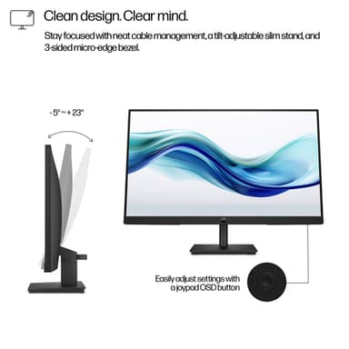 HP Series 3 Pro 23.8 inch FHD Monitor - 324pf view 6
