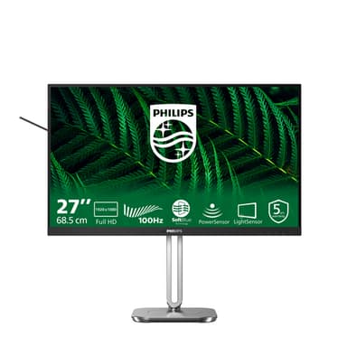 Philips 5000 series 27B2G5200/00 computer monitor 68.6 cm (27") 1920 x 1080 pixels Full HD LCD Anthracite view 1