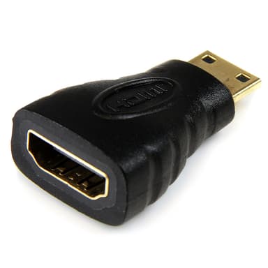 StarTech.com Mini HDMI to HDMI Adapter - 4K High Speed HDMI Adapter - 4K 30Hz Ultra HD High Speed HDMI Adapter - HDMI 1.4 - Gold Plated Connectors - UHD Mini HDMI Adapter 4K - Black view 1