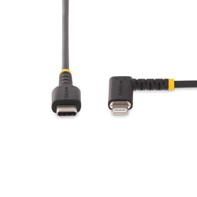 StarTech.com 3ft (1m) Durable USB-C to Lightning Cable - Right-Angled Heavy Duty Aramid Fiber USB Type-C to Lightning Charging/Sync Cord - Apple MFi Certified - Rugged iPhone Lightning Cable view 4