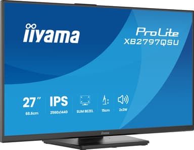 iiyama ProLite XB2797QSU-B1 computer monitor 68.6 cm (27") 2560 x 1440 pixels Quad HD LED Black view 9