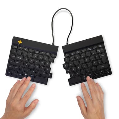 R-Go Tools Ergonomic keyboard R-Go Split Break with break software, ergonomic split keyboard, QWERTY (UK), Bluetooth, black view 5
