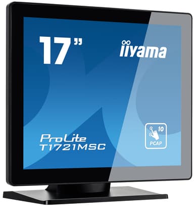 iiyama ProLite T1721MSC-B2 computer monitor 43.2 cm (17") 1280 x 1024 pixels SXGA LED Touchscreen Tabletop Black view 4
