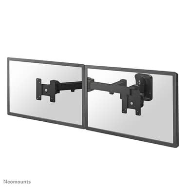 Neomounts FPMA-W960D Dual monitor/TV mount wall 10-27" - full motion view 1