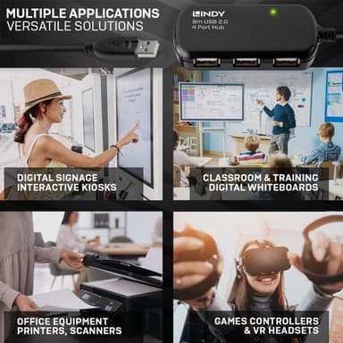 Lindy 8m USB 2.0 Active Extension Pro Hub view 5