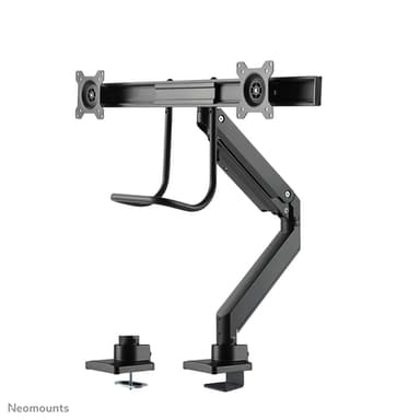 Neomounts NM-D775DXBLACK Monitor arm 10-32" - gas spring - Topfix - 180°-stop view 8