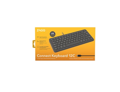 ZAGG Connect Keyboard 12" USB-C Charcoal UK