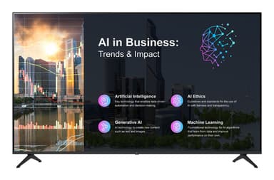 LG 50PK640S Signage Display Digital signage flat panel 127 cm (50") LED 260 cd/m² 4K Ultra HD Black Built-in processor WebOS 16/7 view 1