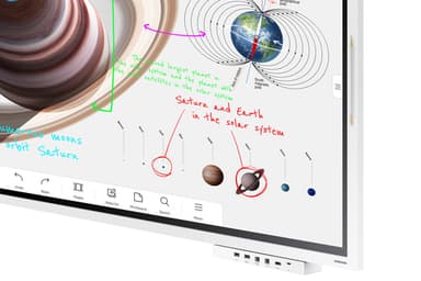 Samsung WM65B interactive whiteboard 165.1 cm (65") 3840 x 2160 pixels Touchscreen Grey, White view 29