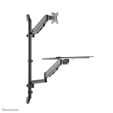 Neomounts WL90-325BL1 Sit-stand workstation wall 17-32" - gas spring view 3