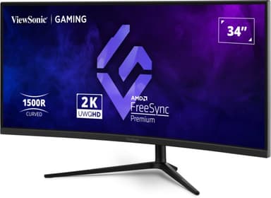 Viewsonic VX3418C-2K computer monitor 86.4 cm (34") 3440 x 1440 pixels UltraWide Quad HD Black view 6
