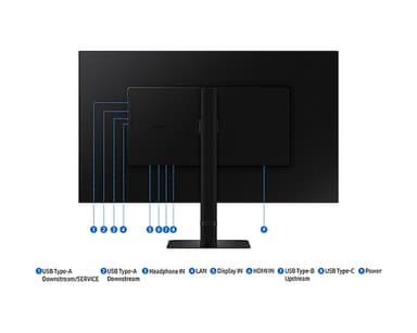 Samsung LS27D800UAU computer monitor 68.6 cm (27") 3840 x 2160 pixels 4K Ultra HD Black view 9
