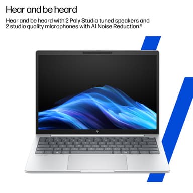 HP EliteBook 8 G1i AI Wolf Pro Security Edition Intel Core Ultra 7 255U Laptop 35.6 cm (14") WUXGA 24 GB DDR5-SDRAM 512 GB SSD Wi-Fi 6E (802.11ax) Windows 11 Pro AI PC Silver view 9