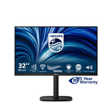Philips 3000 series 32B2N3500/00 computer monitor 80 cm (31.5") 2560 x 1440 pixels Quad HD LCD Black view 3
